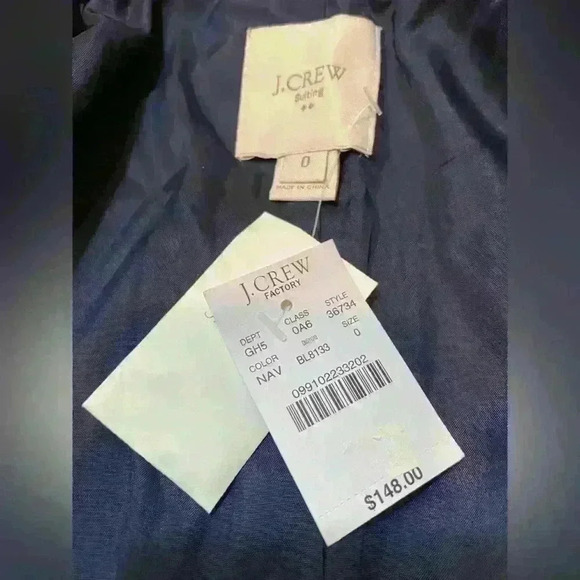 NWT J.CREW BLAZER SIZE 0 - Picture 6 of 11
